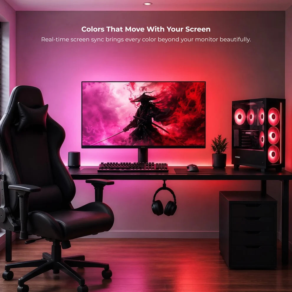 Cooksyy RGB Monitor Sync Backlight(Upto 50 Inches)