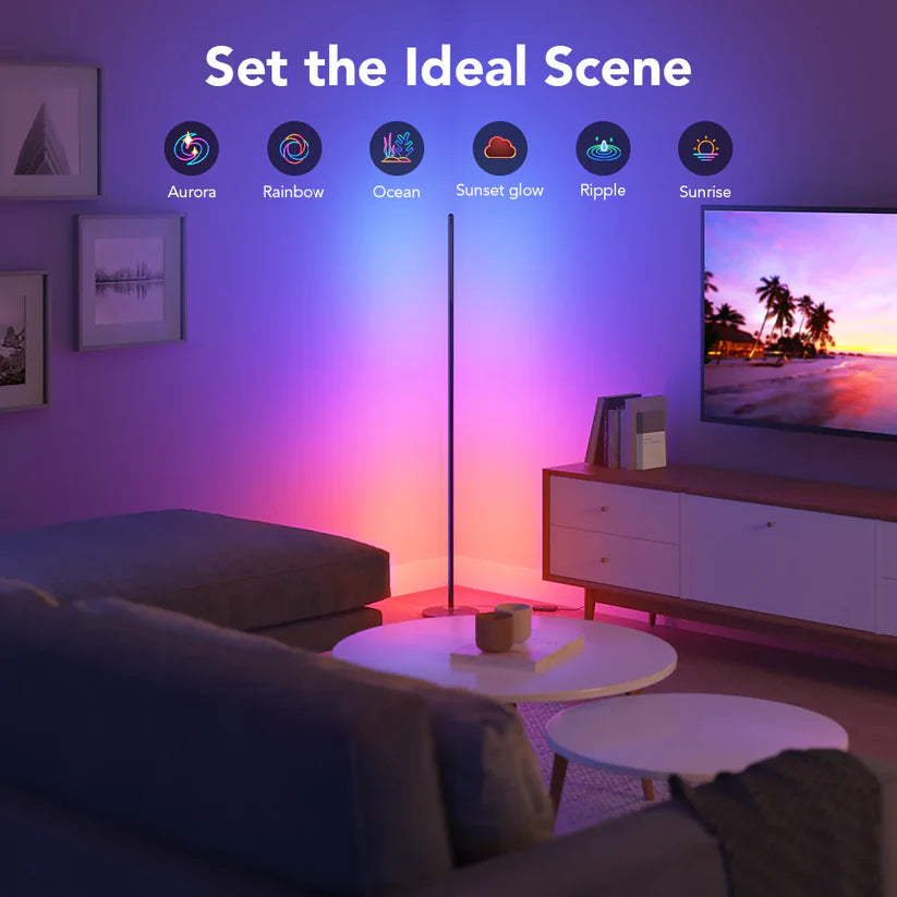 LED Corner Floor Lamp / Zenith Lamp by Cooksyy
