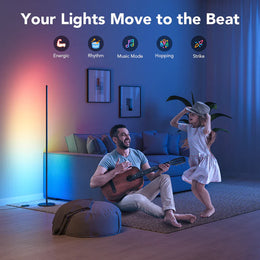 LED Corner Floor Lamp / Zenith Lamp by Cooksyy