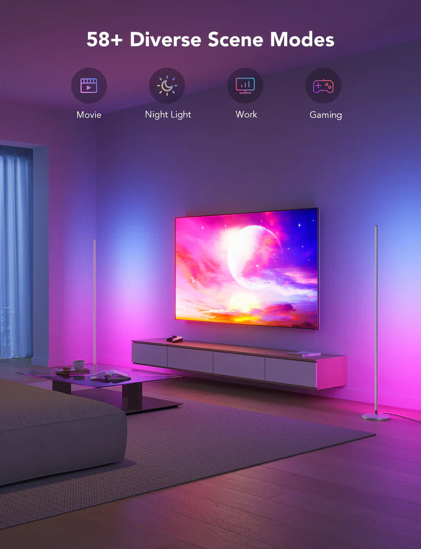 LED Corner Floor Lamp / Zenith Lamp by Cooksyy