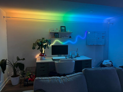 NeonGlow Smart Rope Strip Light with Music Syncing (5 Meters) by Cooksyy