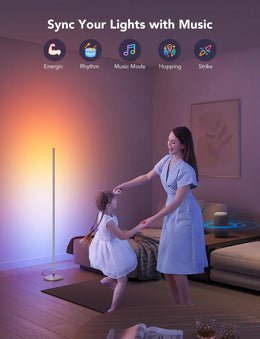 LED Corner Floor Lamp / Zenith Lamp by Cooksyy