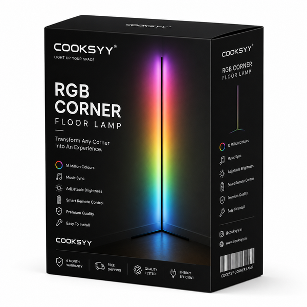 LED Corner Floor Lamp / Zenith Lamp by Cooksyy