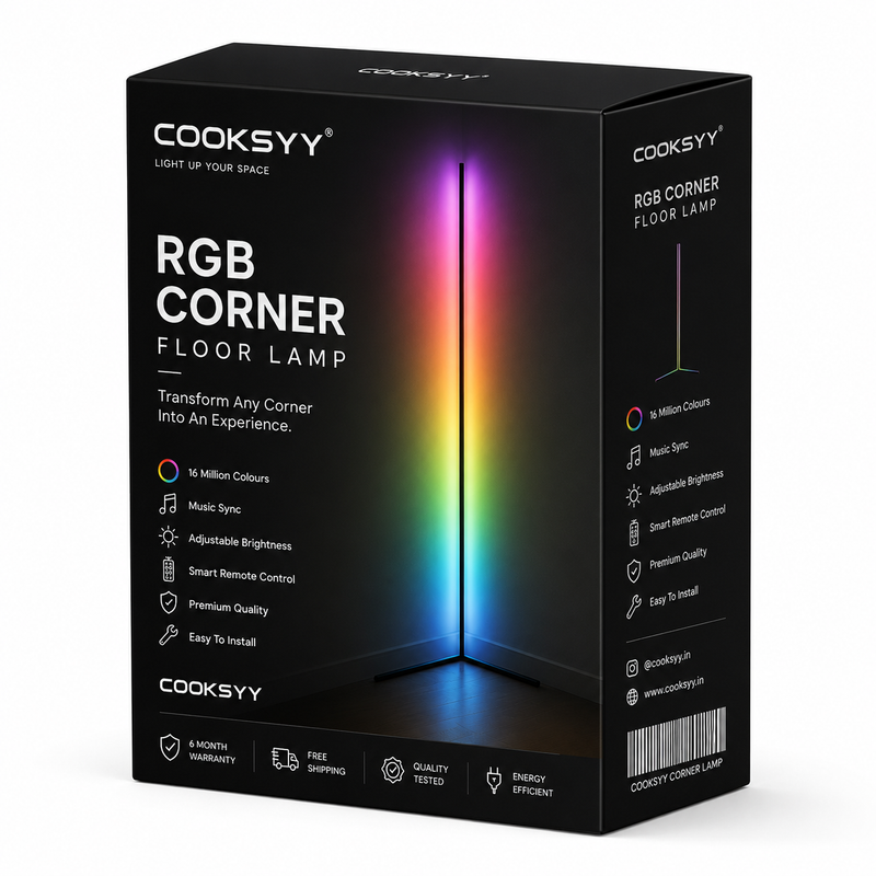 LED Corner Floor Lamp / Zenith Lamp by Cooksyy