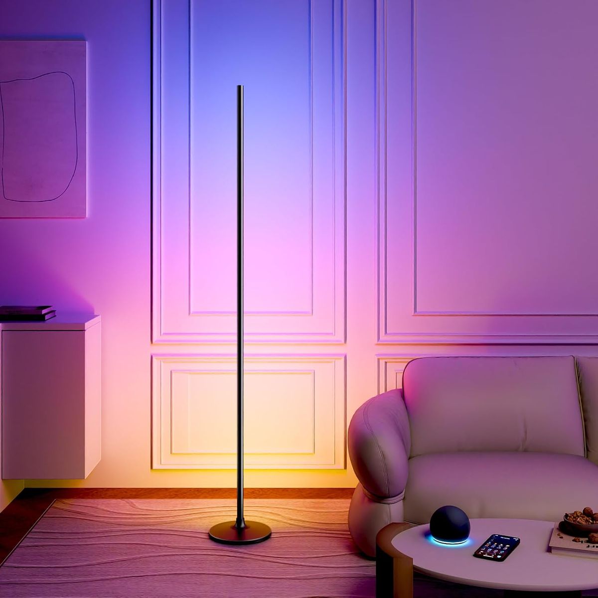 LED Corner Floor Lamp / Zenith Lamp by Cooksyy