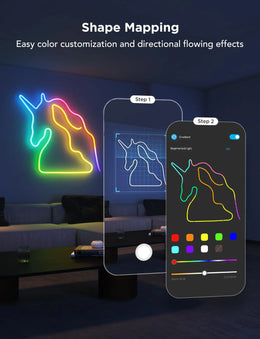 NeonGlow RGBIC Smart Neon Rope Light – 5M (Music Sync Edition)
