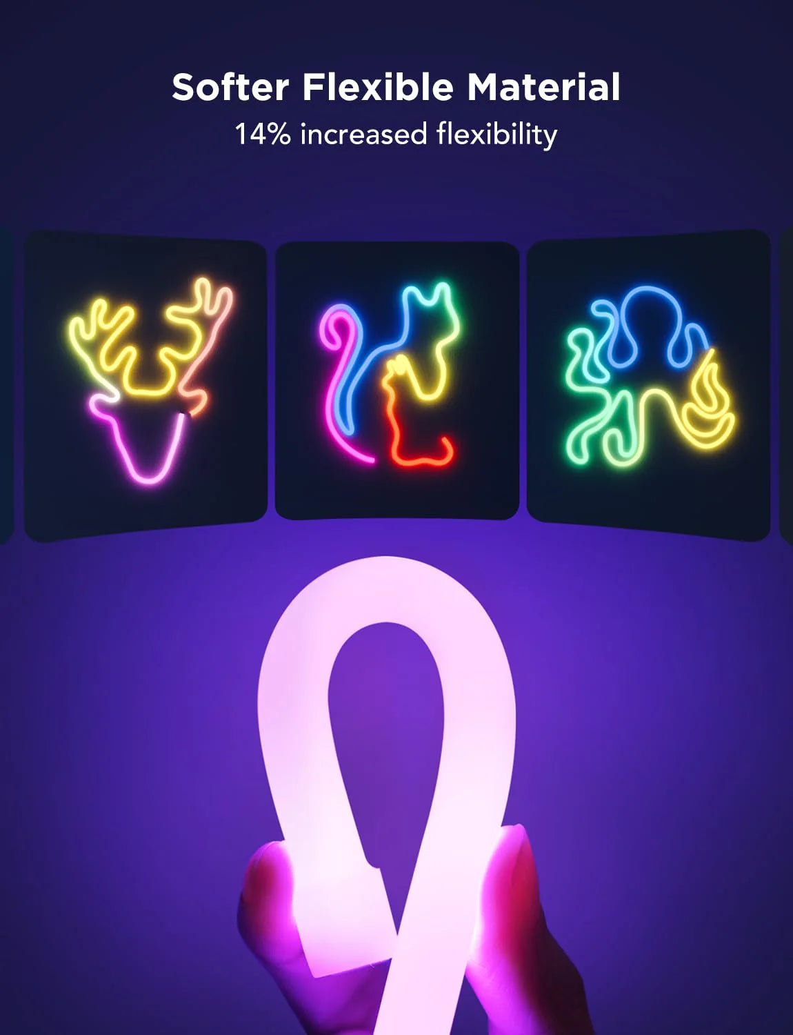 NeonGlow Smart Rope Strip Light with Music Syncing (5 Meters) by Cooksyy