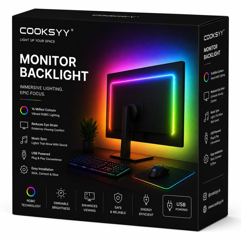 Cooksyy DeskGlow RGB Monitor Backlight