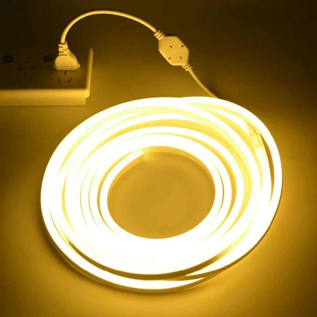 AC 220V - Neon Flex LED Strip Lights - Warm White | 8mm x 16mm