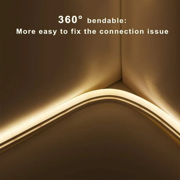 AC 220V - Neon Flex LED Strip Lights - Warm White | 8mm x 16mm